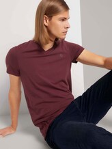 T-Shirt mit V-Ausschnitt - Männer - Decadent Bordeaux T-Shirt mit V-Ausschnitt - Männer - Decadent Bordeaux - 5 - TOM TAILOR Denim