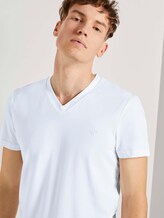 T-Shirt mit V-Ausschnitt - Männer - White T-Shirt mit V-Ausschnitt - Männer - White - 9 - TOM TAILOR Denim