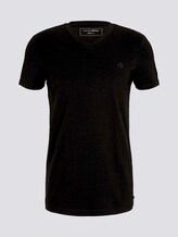 T-Shirt mit V-Ausschnitt - Männer - Black T-Shirt mit V-Ausschnitt - Männer - Black - 7 - TOM TAILOR Denim
