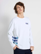 Langarmshirt mit Fotoprints - Männer - White Langarmshirt mit Fotoprints - Männer - White - 1 - TOM TAILOR Denim