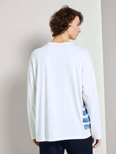 Langarmshirt mit Fotoprints - Männer - White Langarmshirt mit Fotoprints - Männer - White - 2 - TOM TAILOR Denim
