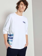 Langarmshirt mit Fotoprints - Männer - White Langarmshirt mit Fotoprints - Männer - White - 5 - TOM TAILOR Denim