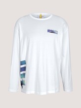 Langarmshirt mit Fotoprints - Männer - White Langarmshirt mit Fotoprints - Männer - White - 7 - TOM TAILOR Denim