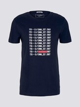 Print T-Shirt mit Bio-Baumwolle - Männer - Sky Captain Blue Print T-Shirt mit Bio-Baumwolle - Männer - Sky Captain Blue - 7 - TOM TAILOR Denim