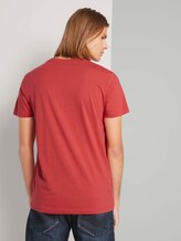 T-shirt met print met biologisch katoen - Mannen - Normal Red T-shirt met print met biologisch katoen - Mannen - Normal Red - 2 - TOM TAILOR Denim