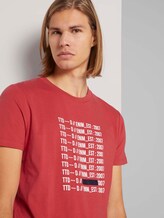 T-shirt met print met biologisch katoen - Mannen - Normal Red T-shirt met print met biologisch katoen - Mannen - Normal Red - 9 - TOM TAILOR Denim