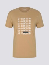 Print T-Shirt mit Bio-Baumwolle - Männer - lark beige Print T-Shirt mit Bio-Baumwolle - Männer - lark beige - 7 - TOM TAILOR Denim