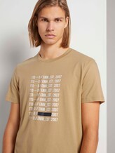Print T-Shirt mit Bio-Baumwolle - Männer - lark beige Print T-Shirt mit Bio-Baumwolle - Männer - lark beige - 9 - TOM TAILOR Denim