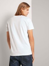 Print T-Shirt mit Bio-Baumwolle - Männer - Wool White Print T-Shirt mit Bio-Baumwolle - Männer - Wool White - 2 - TOM TAILOR Denim