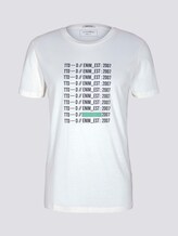 Print T-Shirt mit Bio-Baumwolle - Männer - Wool White Print T-Shirt mit Bio-Baumwolle - Männer - Wool White - 7 - TOM TAILOR Denim