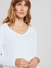 Langarmshirt mit V-Ausschnitt - Frauen - Whisper White Langarmshirt mit V-Ausschnitt - Frauen - Whisper White - 9 - TOM TAILOR
