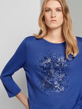 3/4 Arm Shirt mit Print - Frauen - deep ultramarine blue 3/4 Arm Shirt mit Print - Frauen - deep ultramarine blue - 9 - TOM TAILOR