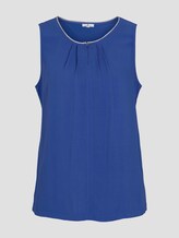 Top mit Glitzer Details - Frauen - deep ultramarine blue Top mit Glitzer Details - Frauen - deep ultramarine blue - 7 - TOM TAILOR