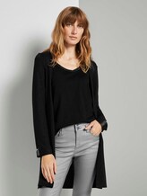 Glitzer Shrit Cardigan - Frauen - Deep Black Glitzer Shrit Cardigan - Frauen - Deep Black - 1 - TOM TAILOR