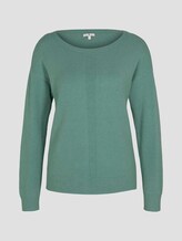 Strickpullover mit U-Boot Ausschnitt - Frauen - Salvia Strickpullover mit U-Boot Ausschnitt - Frauen - Salvia - 7 - TOM TAILOR