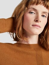 Strickpullover mit U-Boot Ausschnitt - Frauen - tawny brown melange Strickpullover mit U-Boot Ausschnitt - Frauen - tawny brown melange - 9 - TOM TAILOR