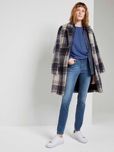 Strickpullover mit U-Boot Ausschnitt - Frauen - blueberry blue melange Strickpullover mit U-Boot Ausschnitt - Frauen - blueberry blue melange - 3 - TOM TAILOR