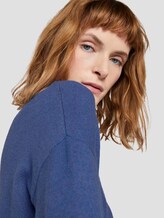 Strickpullover mit U-Boot Ausschnitt - Frauen - blueberry blue melange Strickpullover mit U-Boot Ausschnitt - Frauen - blueberry blue melange - 9 - TOM TAILOR