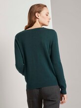 Gepunkteter Strickpullover - Frauen - Deep Green Lake Gepunkteter Strickpullover - Frauen - Deep Green Lake - 2 - TOM TAILOR Denim