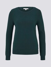Gepunkteter Strickpullover - Frauen - Deep Green Lake Gepunkteter Strickpullover - Frauen - Deep Green Lake - 7 - TOM TAILOR Denim