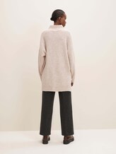 Langer Stehkragen Pullover - Frauen - cozy beige melange Langer Stehkragen Pullover - Frauen - cozy beige melange - 2 - TOM TAILOR Denim