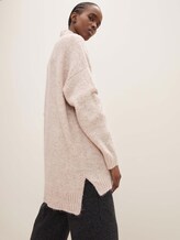 Langer Stehkragen Pullover - Frauen - cozy beige melange Langer Stehkragen Pullover - Frauen - cozy beige melange - 5 - TOM TAILOR Denim