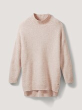 Langer Stehkragen Pullover - Frauen - cozy beige melange Langer Stehkragen Pullover - Frauen - cozy beige melange - 7 - TOM TAILOR Denim