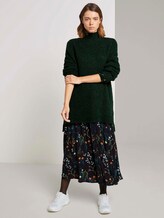 Langer Stehkragen Pullover - Frauen - deep green melange Langer Stehkragen Pullover - Frauen - deep green melange - 3 - TOM TAILOR Denim