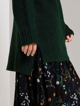 Langer Stehkragen Pullover - Frauen - deep green melange Langer Stehkragen Pullover - Frauen - deep green melange - 9 - TOM TAILOR Denim