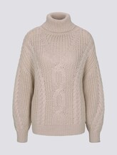 Rollkragenpullover mit Strickmuster - Frauen - soft beige Rollkragenpullover mit Strickmuster - Frauen - soft beige - 7 - TOM TAILOR Denim