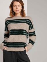 Gestreepte trui - Vrouwen - beige green stripe Gestreepte trui - Vrouwen - beige green stripe - 5 - TOM TAILOR Denim