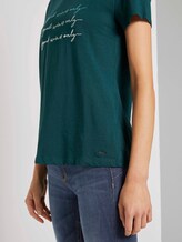 T-Shirt mit Stickerei - Frauen - Deep Green Lake T-Shirt mit Stickerei - Frauen - Deep Green Lake - 10 - TOM TAILOR Denim