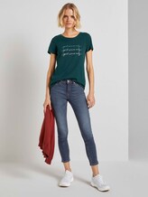 T-Shirt mit Stickerei - Frauen - Deep Green Lake T-Shirt mit Stickerei - Frauen - Deep Green Lake - 3 - TOM TAILOR Denim