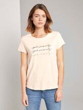 T-Shirt mit Stickerei - Frauen - soft beige T-Shirt mit Stickerei - Frauen - soft beige - 1 - TOM TAILOR Denim