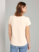 T-Shirt mit Stickerei - Frauen - soft beige T-Shirt mit Stickerei - Frauen - soft beige - 2 - TOM TAILOR Denim