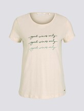 T-Shirt mit Stickerei - Frauen - soft beige T-Shirt mit Stickerei - Frauen - soft beige - 7 - TOM TAILOR Denim
