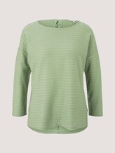 Gestreept shirt met strik detail - Vrouwen - green structure stripe Gestreept shirt met strik detail - Vrouwen - green structure stripe - 7 - TOM TAILOR Denim