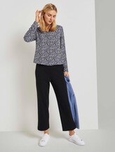 Blouse met dessin en kraag - Vrouwen - black tree design Blouse met dessin en kraag - Vrouwen - black tree design - 3 - TOM TAILOR