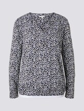 Blouse met dessin en kraag - Vrouwen - black tree design Blouse met dessin en kraag - Vrouwen - black tree design - 7 - TOM TAILOR