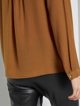 Basic Bluse mit Knopfdetails - Frauen - tawny brown Basic Bluse mit Knopfdetails - Frauen - tawny brown - 10 - TOM TAILOR