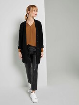 Basic Bluse mit Knopfdetails - Frauen - tawny brown Basic Bluse mit Knopfdetails - Frauen - tawny brown - 3 - TOM TAILOR