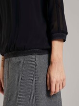 Chiffon Bluse mit Fledermausärmeln - Frauen - Deep Black Chiffon Bluse mit Fledermausärmeln - Frauen - Deep Black - 10 - TOM TAILOR