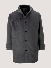 Jas met gewatteerde jas insert - Mannen - Mid Grey Wool Jacket Structure Jas met gewatteerde jas insert - Mannen - Mid Grey Wool Jacket Structure - 7 - Men Plus