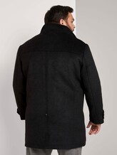 Mantel mit Steppjacken-Einsatz - Männer - Black Mantel mit Steppjacken-Einsatz - Männer - Black - 2 - Men Plus