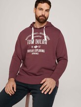 Hoodie mit Logo-Print - Männer - Dusty Wildberry Red Hoodie mit Logo-Print - Männer - Dusty Wildberry Red - 5 - Men Plus