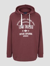 Hoodie mit Logo-Print - Männer - Dusty Wildberry Red Hoodie mit Logo-Print - Männer - Dusty Wildberry Red - 7 - Men Plus