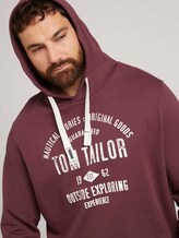 Hoodie mit Logo-Print - Männer - Dusty Wildberry Red Hoodie mit Logo-Print - Männer - Dusty Wildberry Red - 9 - Men Plus