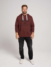 Hoodie mit Logo Print - Männer - Decadent Bordeaux Hoodie mit Logo Print - Männer - Decadent Bordeaux - 3 - Men Plus