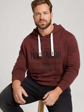 Hoodie mit Logo Print - Männer - Decadent Bordeaux Hoodie mit Logo Print - Männer - Decadent Bordeaux - 5 - Men Plus