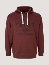 Hoodie mit Logo Print - Männer - Decadent Bordeaux Hoodie mit Logo Print - Männer - Decadent Bordeaux - 7 - Men Plus